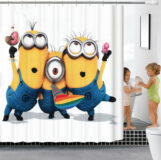 Polyester-Cartoon-Shower-Curtains-Bathroom-Curtain-Thickening-Waterproof-Bath-Curtains-with-Hooks-180x180CM